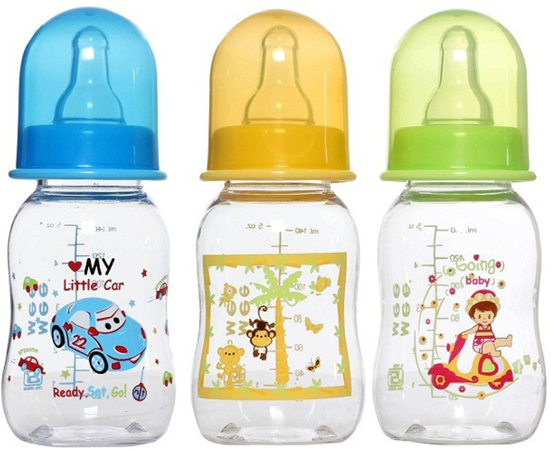 MeeMee Feeding Bottle (3pcs set) - 140 ml(Multicolor)
