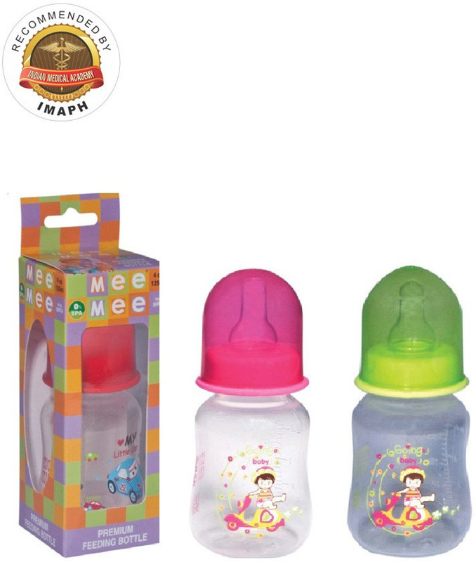 MeeMee PREMIUM FEEDING BOTTLE� - 125 ml(Multicolor)