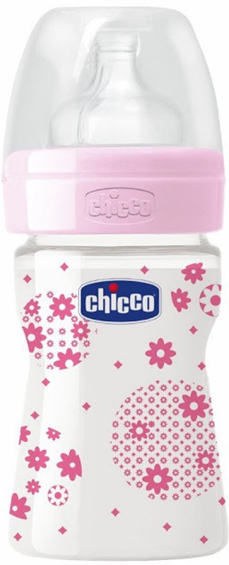 Chicco Wellbeing PP Bottle 150ml Pink - 150 ml(Pink)
