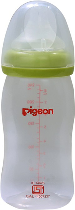 Pigeon Btl 240Ml W/Type Nipple(Green) - 240 ml(White)