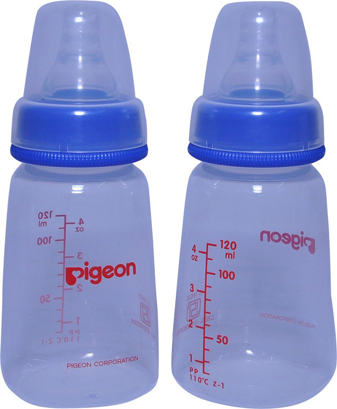 Pigeon Feeding Bottle 120ml(Pack of 2) - 120 ml(Transparent)