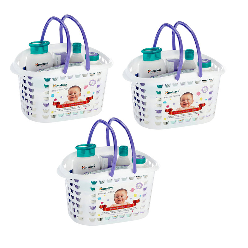 Himalaya Herbals Babycare Gift Basket Combo(White)