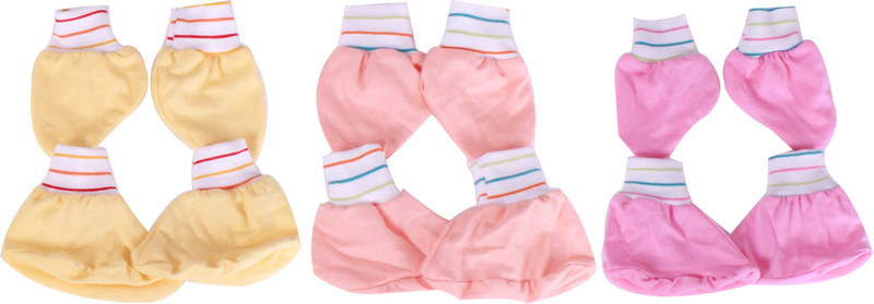 Jo Kids Wear Baby Accessories(Yellow,Light Orange,Pink)