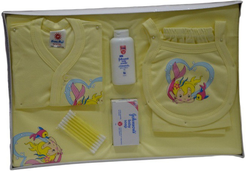 Portia Cotton Baby (7 Pcs Set)(Lemon)