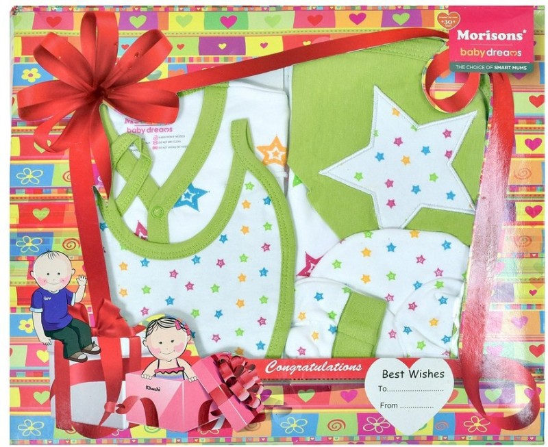 Morisons Baby Dreams Apparel Gift Box(Green)