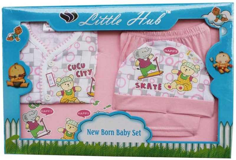 Little Hub BABY SET - 4 PIECES(Pink)