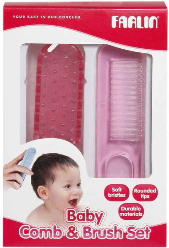 Farlin Comb & Brush Set(Pink)