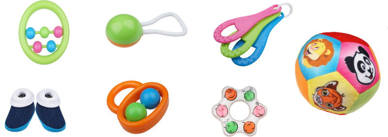 Little Innocent Baby Rattle & Shoes(Multicolor)