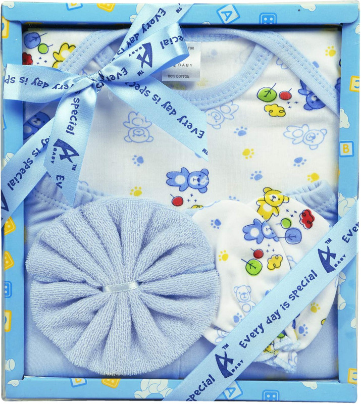 Advance Baby 4 Pieces Gift Set(Blue)