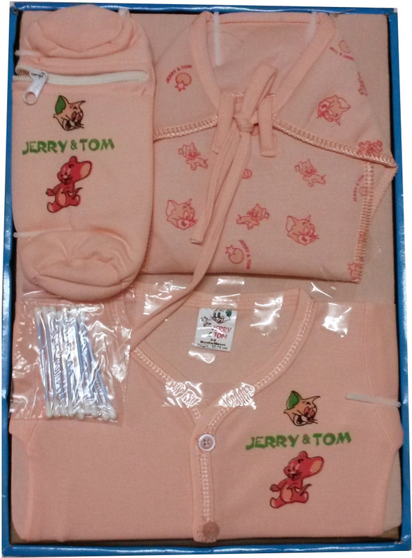 Jerry & Tom 5 Pcs Baby Combo Gift Set(Bawa)