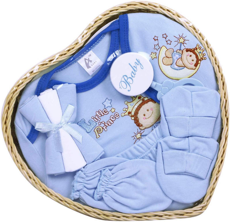 Advance Baby Heart Shape 9 Pieces Gift Set(Blue)