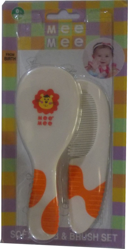 MeeMee Soft Comb & Brush Set(Orange)