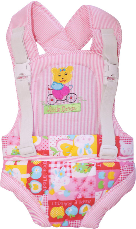 Ole Baby Durable Embroidery Checks Print Kangaroo Two Way Baby Carrier(Multicolor)