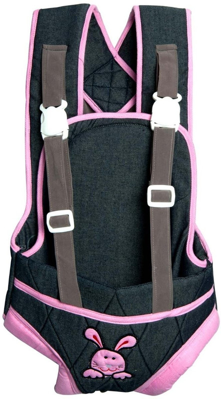 Advance Baby Charcoal Grey with Pink Border Baby Carrier Baby Carrier