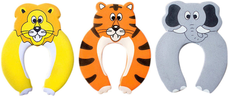 Anantha Baby Door Stopper Pack Of 3no'S (Lion,Tiger,Elephant)(Red, Yellow, Grey)