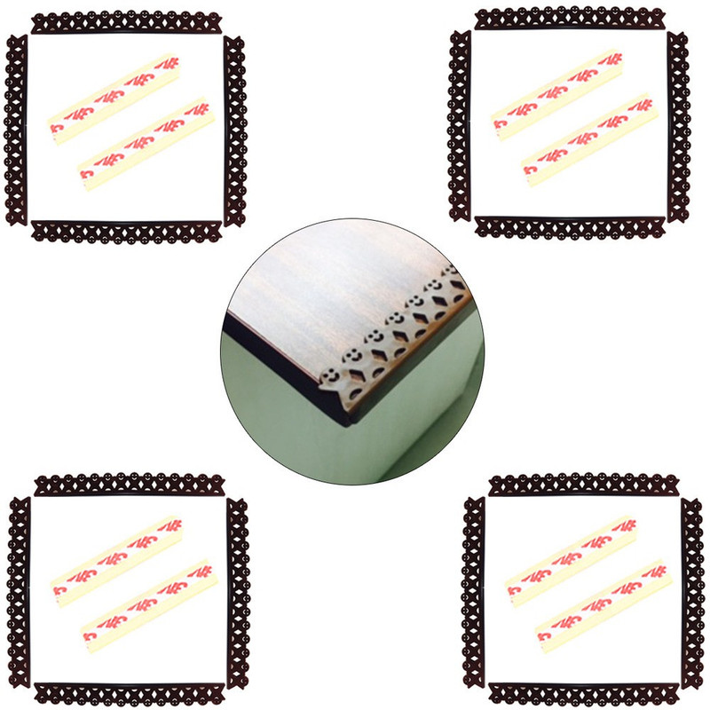 Safe-O-Kid Unique, Human Chain Design (1.5*18.8 cm) Pack of 12 Edge Guard - Free Delivery(Brown)