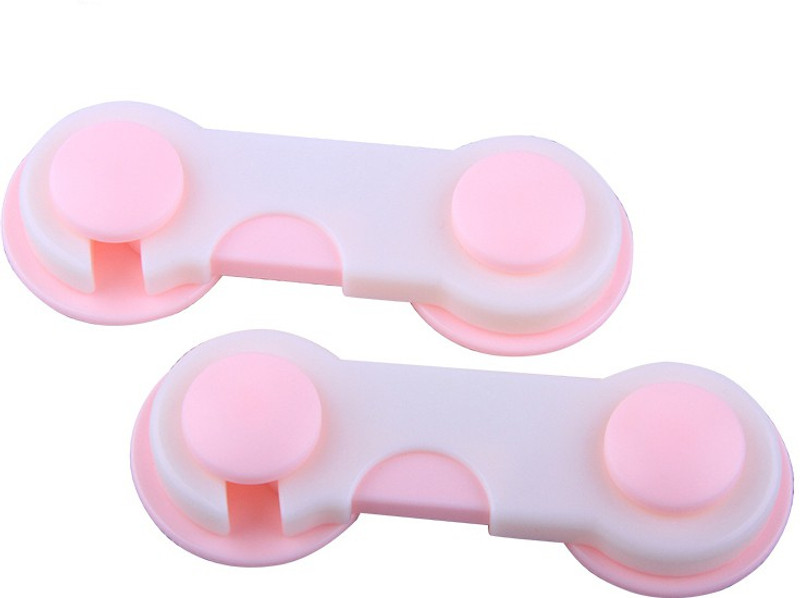 Orizo Brand Baby Drawer Lock Cupboard Cabiner Fridge(Pink, White)