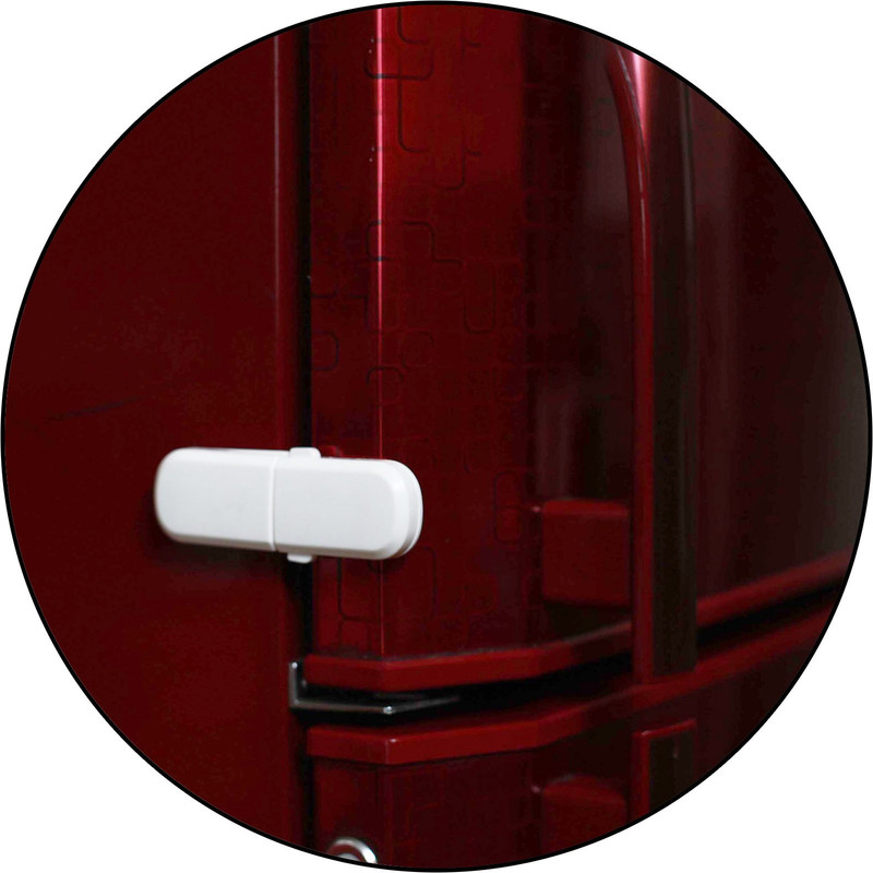 Safe-O-Kid Unique, Auto-Lock Mechanism Long Child Safety Lock (Pack of 1)(White)