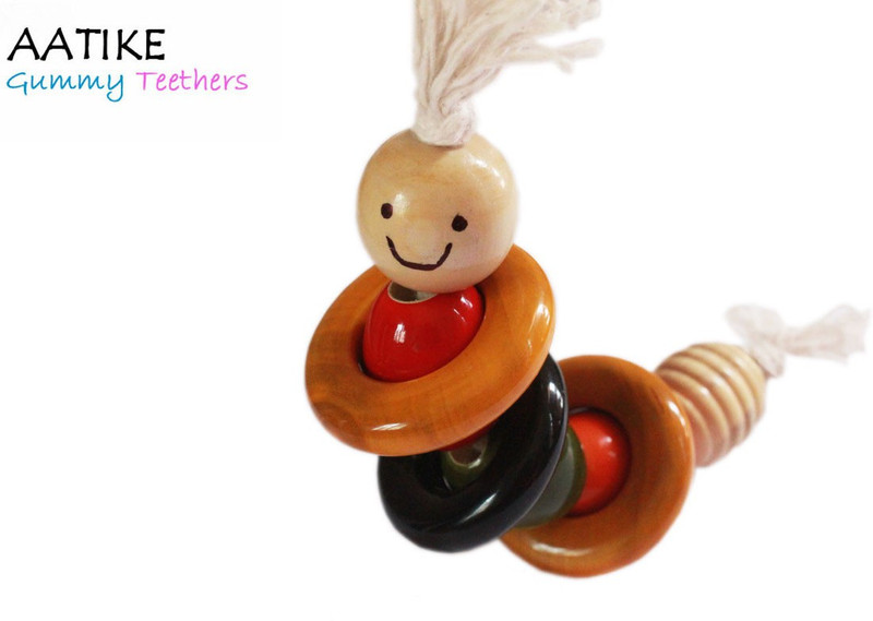 Aatike Gongali - Gummy Teethers Rattle(Multicolor)