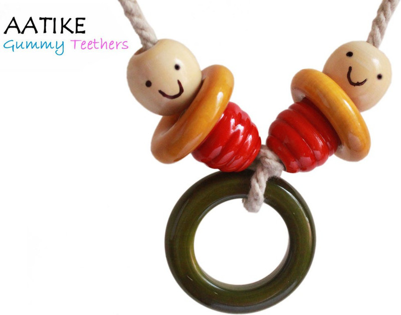 Aatike Tootie - Gummy Teethers Chain Rattle(Multicolor)