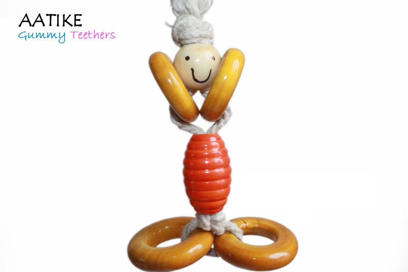 Aatike Chotu - Gummy Teether Rattle(Multicolor)