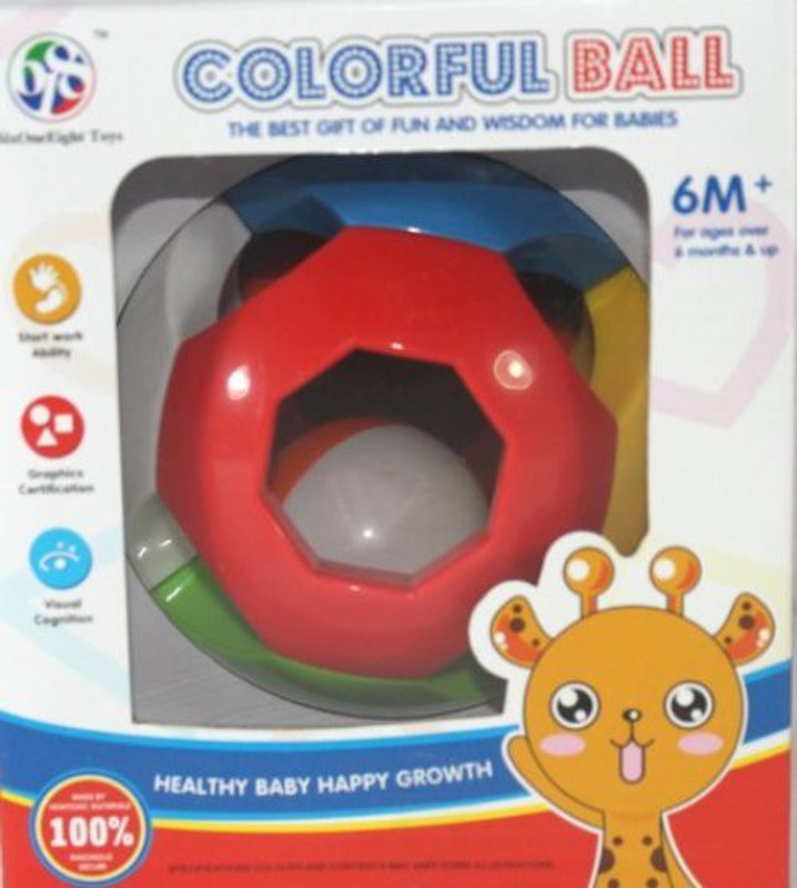 Little Grin Colorful Ball Rattle Rattle(Multicolor)