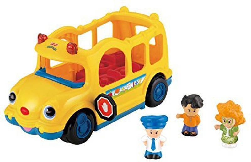 Fisher-Price Little People Lil' Movers Baby School Bus Rattle(Multicolor)