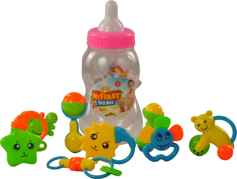 Magic Pitara My First Toy Set Shaking Bell Rattle(Multicolor)