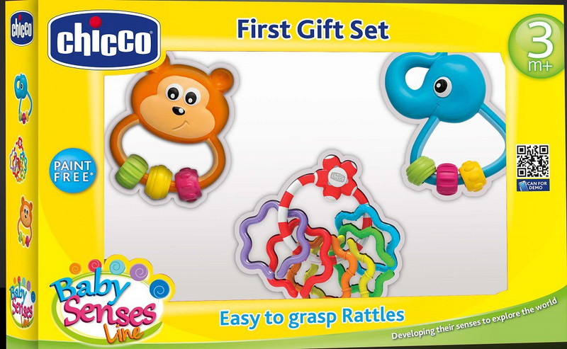 Chicco Baby senses line Rattle(Multicolor)