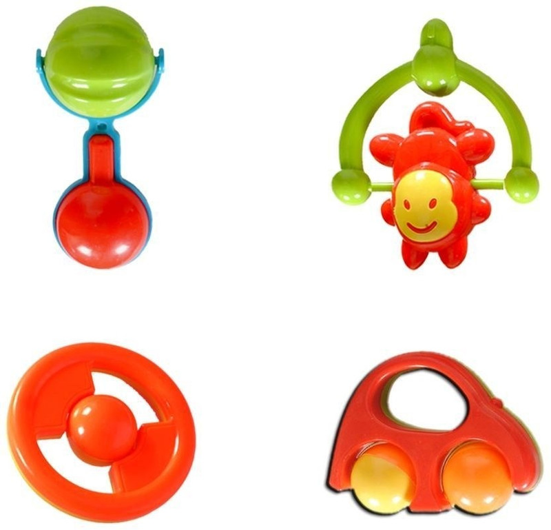 Sunny 4 pcs Set Rattle(Multicolor)
