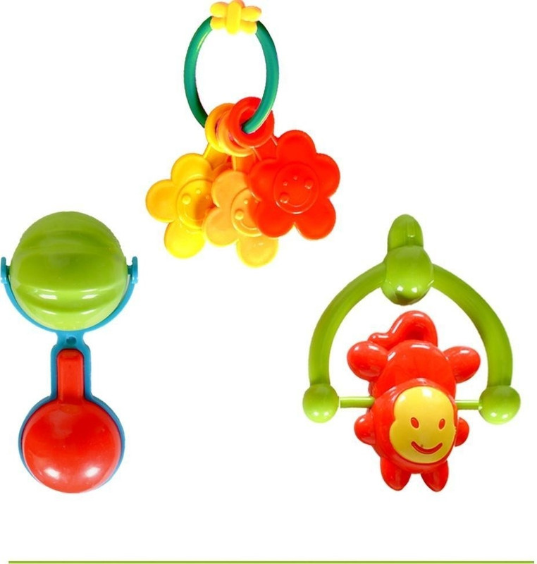 Sunny 3 pcs Set Rattle(Multicolor)