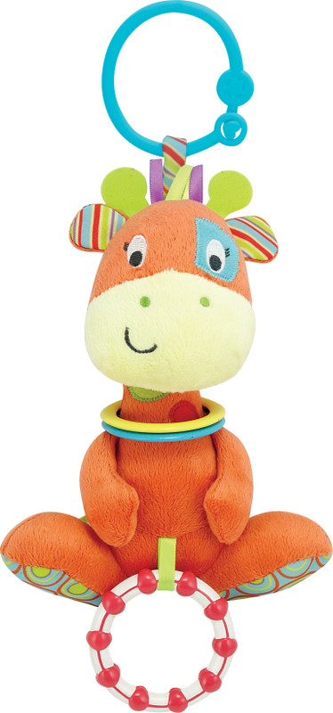 Winfun Little Pals Ptch Grafe Hnd Ratle Squkrs Crinkle sound Rattle(Multicolor)