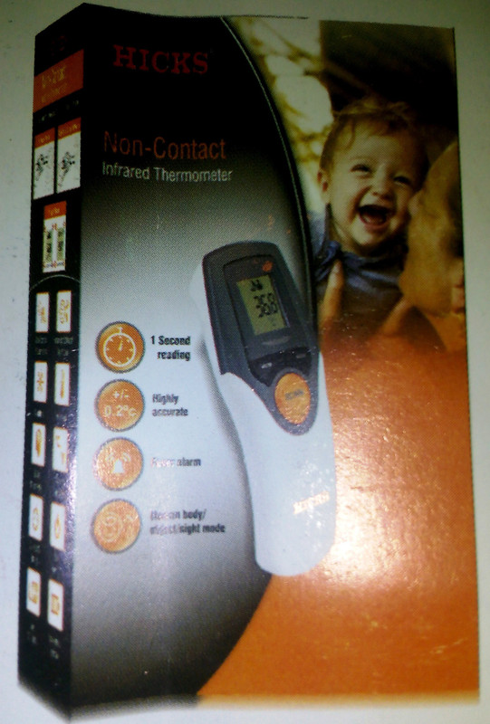 Hicks Non-Contact Infrared Thermometer Bath Thermometer(White) Hicks Non-Contact Infrared Thermometer Bath Thermometer(White)