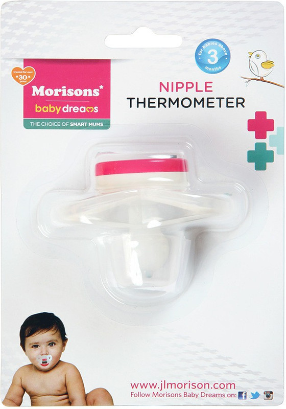 Morisons Baby Dreams Nipple Thermometer Bath Thermometer(White) Morisons Baby Dreams Nipple Thermometer Bath Thermometer(White)