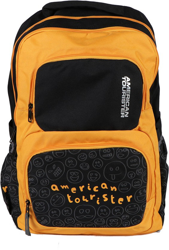 American Tourister Hoola04Yellow 25 L Backpack(Black, Yellow) American Tourister Hoola04Yellow 25 L Backpack(Black, Yellow)