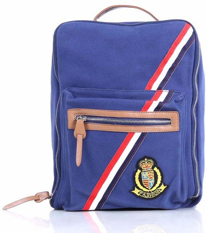 Via Harp Santiago Classic 12 L Laptop Backpack(Blue) Via Harp Santiago Classic 12 L Laptop Backpack(Blue)