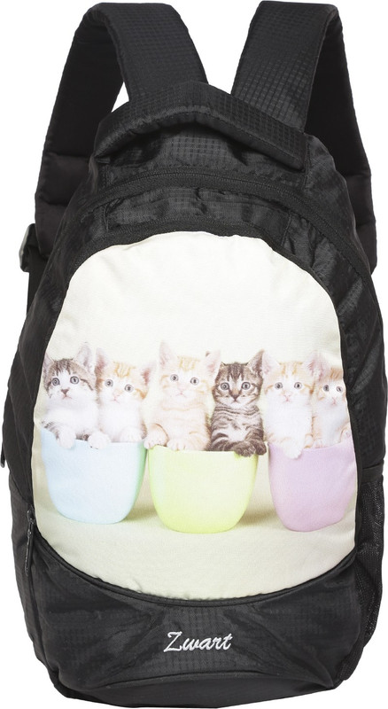 Zwart FOR KIDS - CATS PRINT 10 L Backpack(Multicolor) Zwart FOR KIDS - CATS PRINT 10 L Backpack(Multicolor)