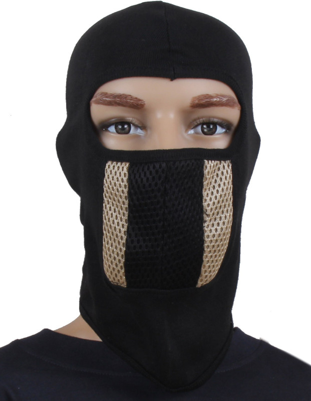 Sushito Black Bike Face Mask for Men & Women(Size: Free, Balaclava)