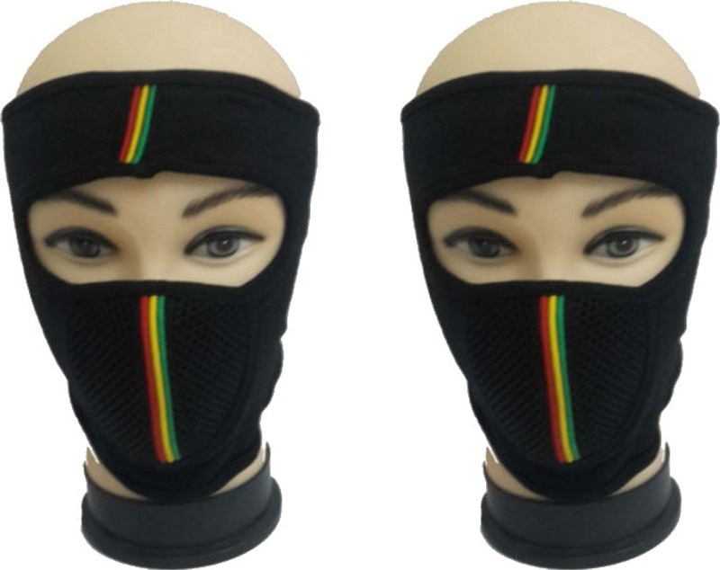 atyourdoor Black Bike Face Mask for Boys(Size: Free,  Balaclava)