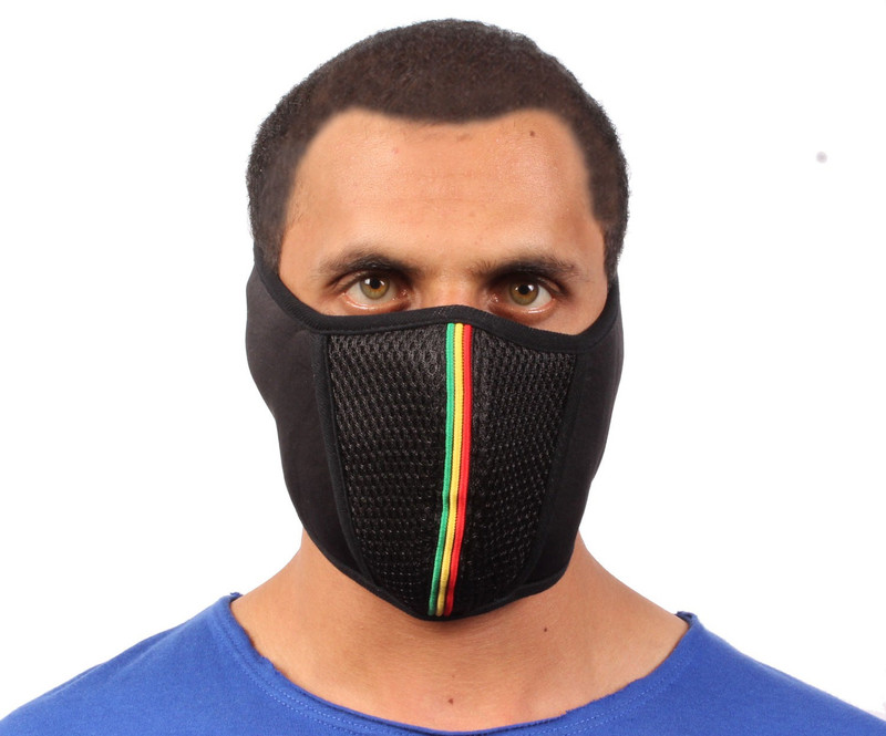 Sushito Black Bike Face Mask for Men(Size: Free, Balaclava)