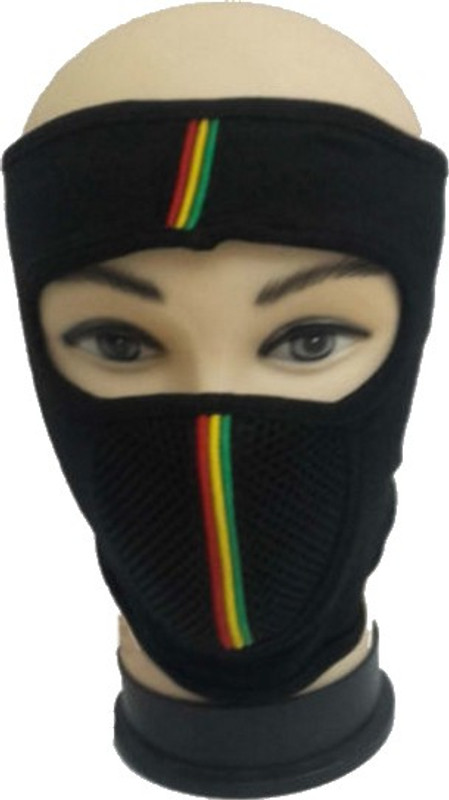 atyourdoor Black Bike Face Mask for Boys(Size: Free,  Balaclava)