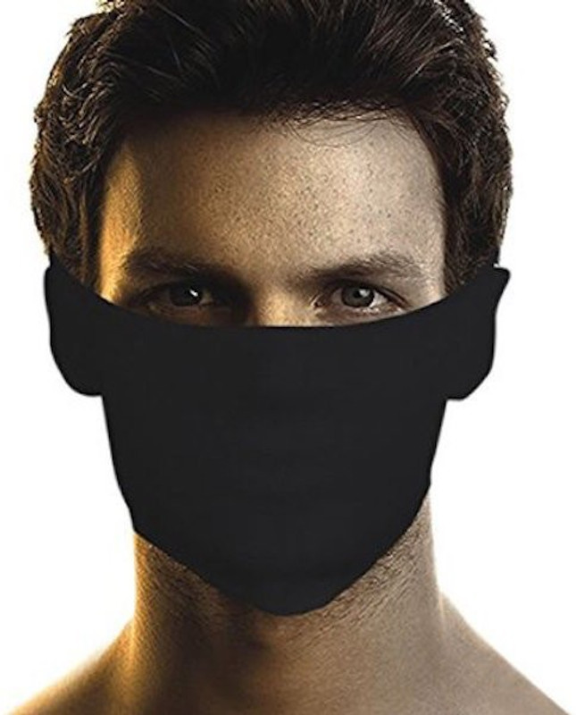 FloMaster Black Bike Face Mask for Boys(Size: Free, Balaclava)