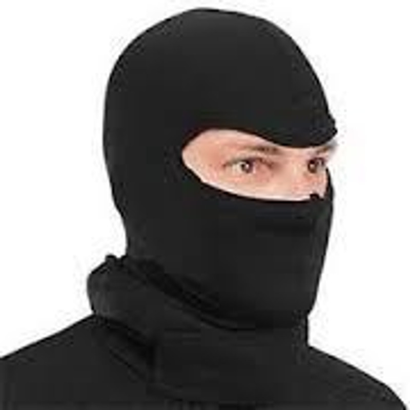 Neon Rock Black Bike Face Mask for Men & Women(Size: Free, Balaclava)