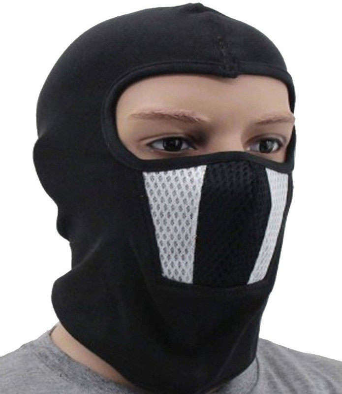 Babji Black Bike Face Mask for Boys & Girls(Size: Free, Balaclava)