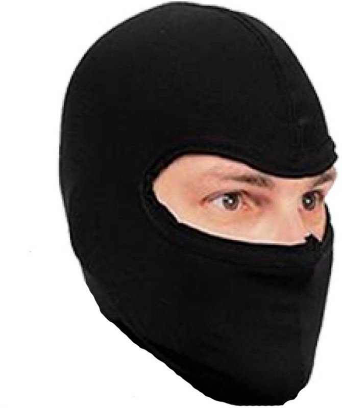 Capeshoppers Black Bike Face Mask for Men & Women(Size: Free, Balaclava)
