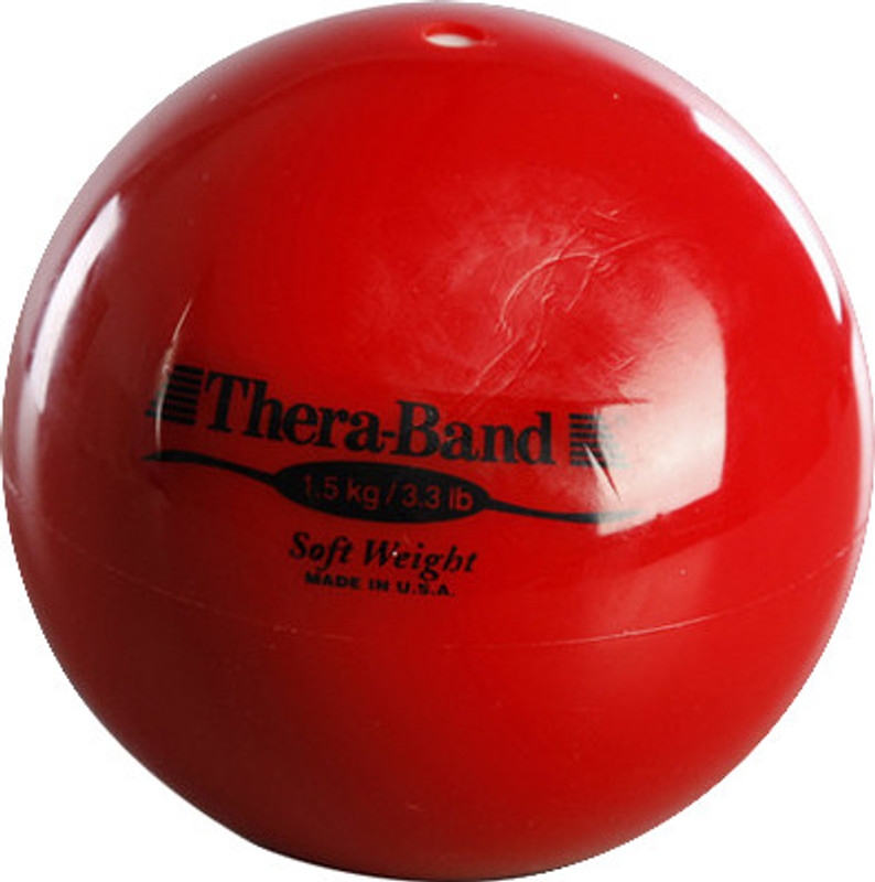 Theraband Soft Weight Medicine Ball(Weight:  1 Kg, Yellow)