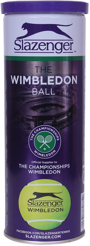 SLAZENGER Wimbledon Tennis Ball(Standard, Pack of 3, Green)