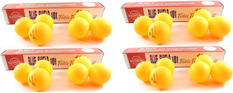Blue Shield 101 Table Tennis Ball(Pack of 24, Orange)