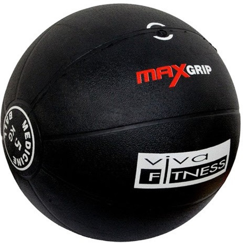 VECTOR X Viva Max Grip Medicine Ball(Weight:  5 Kg, Black)