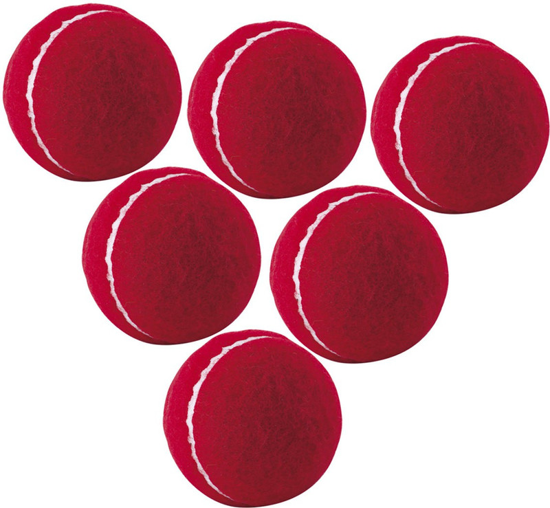 atharv av Tennis Ball(Pack of 6, Red)
